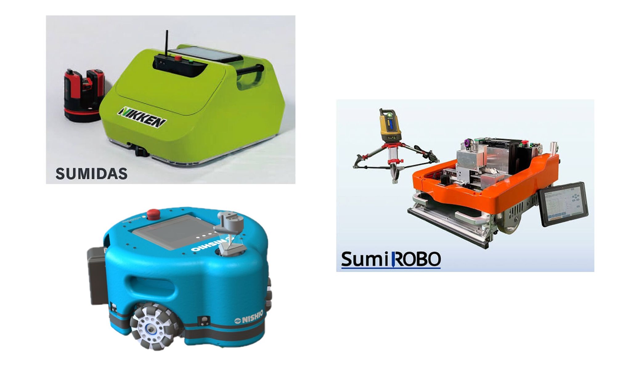 墨出し作業を効率化するロボットや技術​